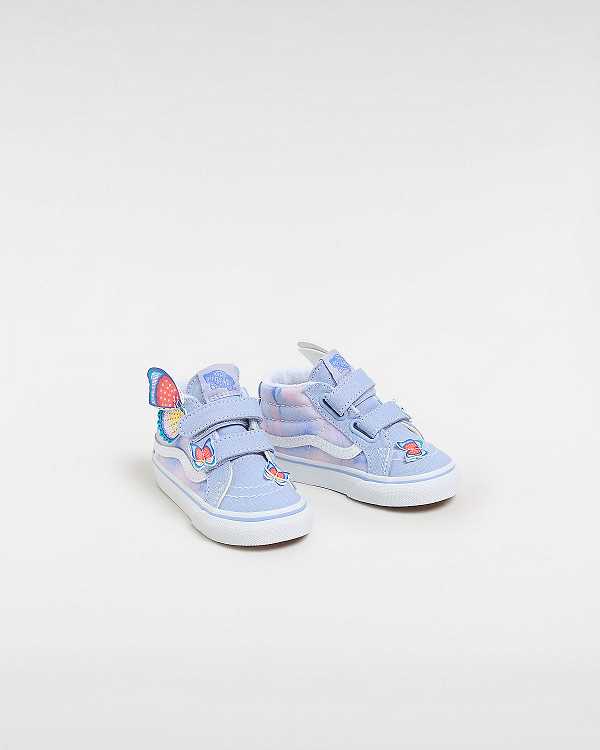 Purple Kids' Vans Sk8-Mid Reissue Hook and Loop (1-4 Years) Sneakers NZ | VN9168203