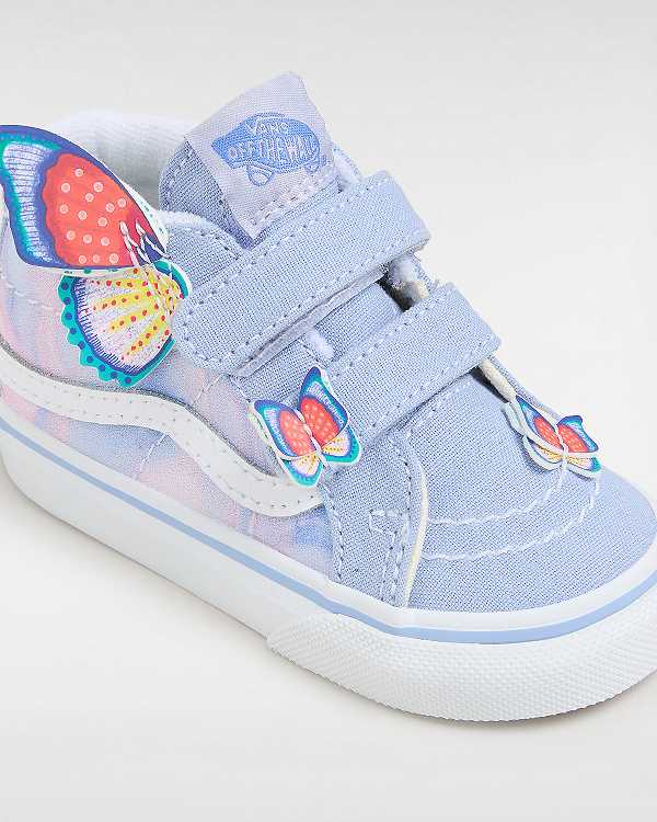 Purple Kids' Vans Sk8-Mid Reissue Hook and Loop (1-4 Years) Sneakers NZ | VN9168203