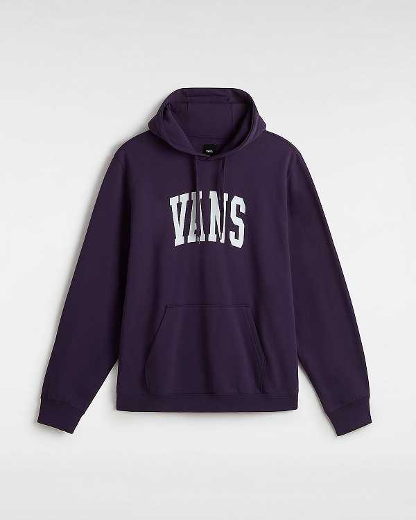 Purple Men Vans Arched Hoodie NZ | VN4796285