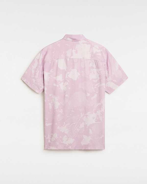 Purple Men Vans Camp Loose Collar Shirts NZ | VN9163280