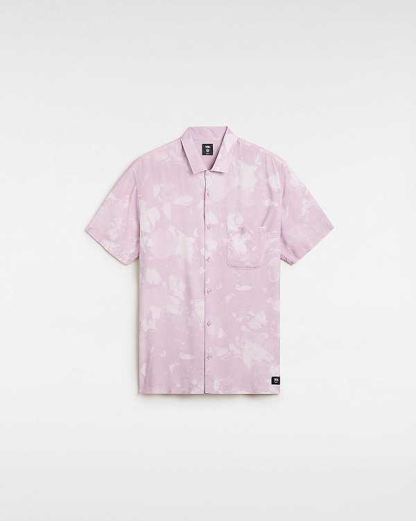 Purple Men Vans Camp Loose Collar Shirts NZ | VN9163280