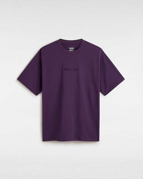 Purple Men Vans Essential Loose T Shirts NZ | VN0492157