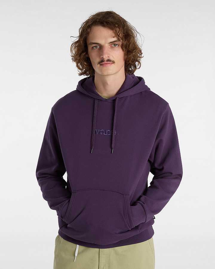 Purple Men Vans Essential Relaxed Hoodie NZ | VN7652109