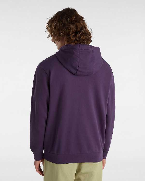 Purple Men Vans Essential Relaxed Hoodie NZ | VN7652109