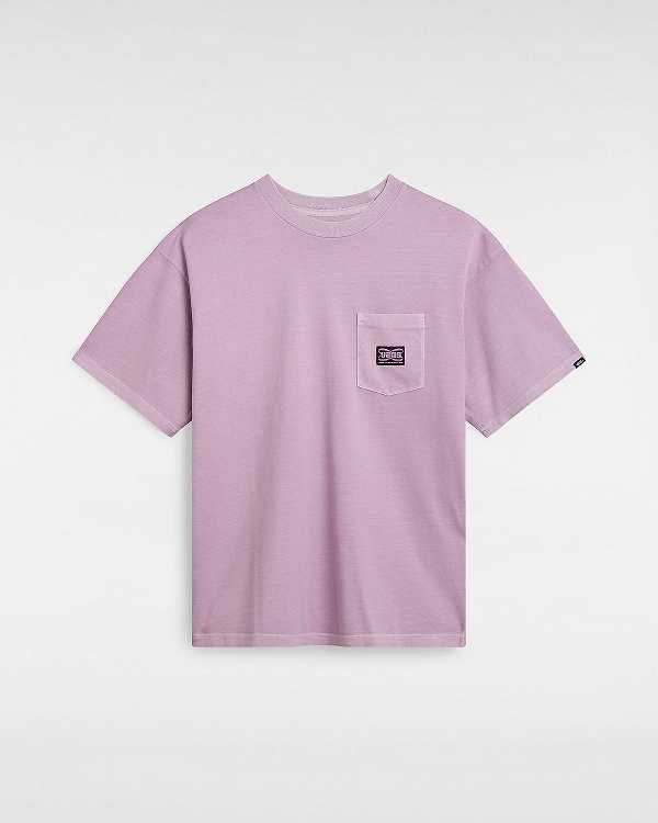 Purple Men Vans Hyper Patch Pocket T Shirts NZ | VN2410653