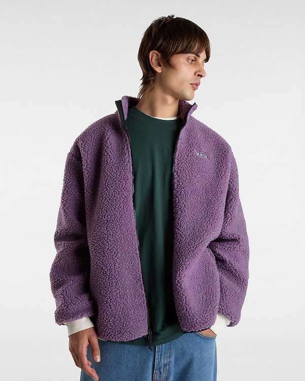 Purple Men Vans Jazzy Full Zip Jacket NZ | VN3798524