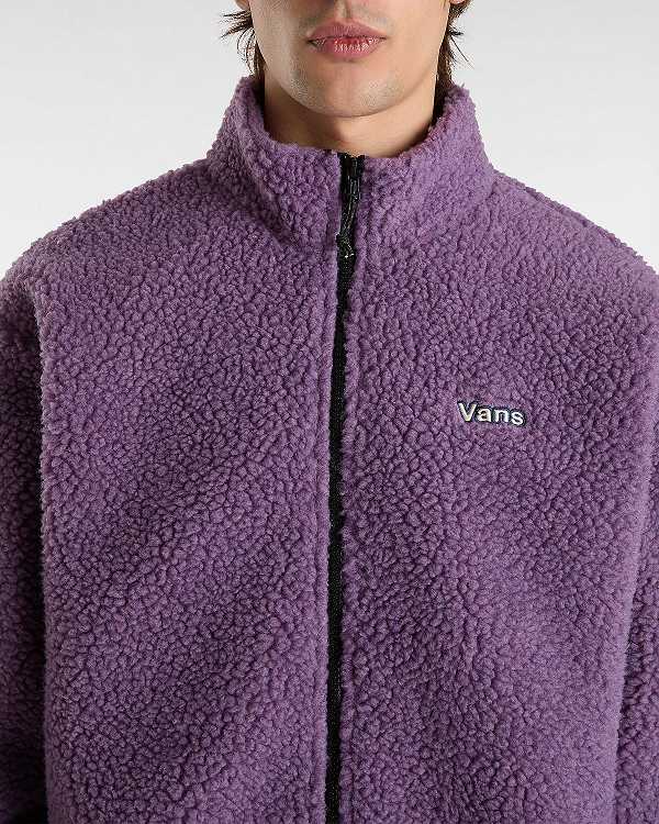 Purple Men Vans Jazzy Full Zip Jacket NZ | VN3798524