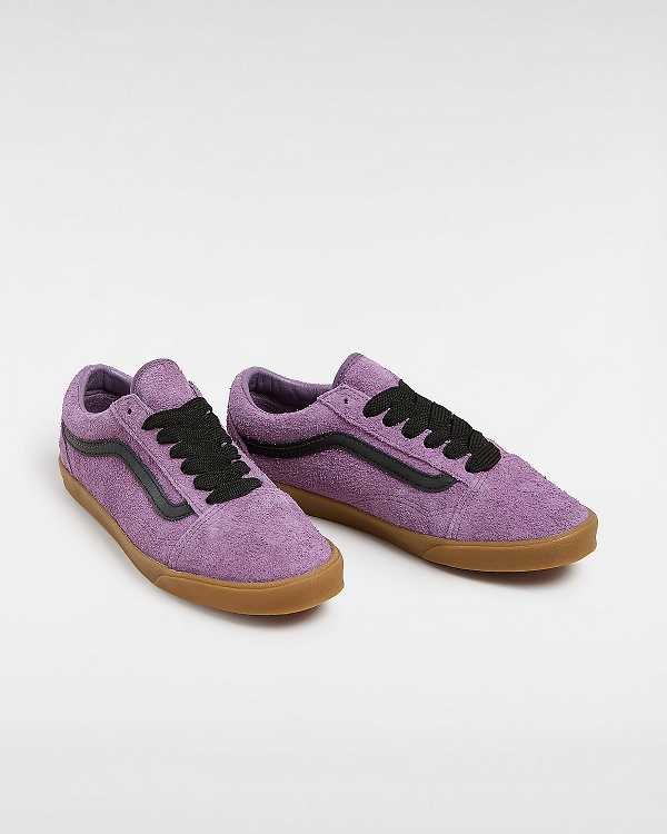 Purple Men Vans Old Skool Lowpro Hairy Suede Sneakers NZ | VN5689712