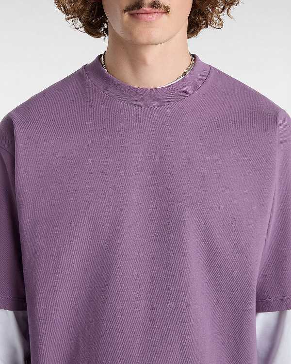 Purple Men Vans Original Standards T Shirts NZ | VN9234815