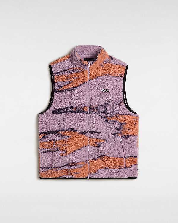 Purple Men Vans Slip Stream Sherpa Vest NZ | VN4396201