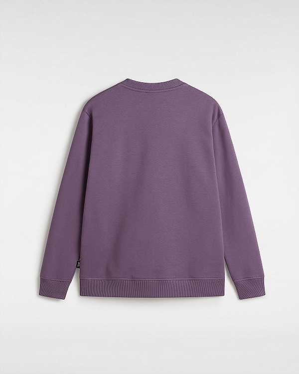 Purple Women Vans Classic V Boyfriend Fit Crew Sweatshirt NZ | VN5021348