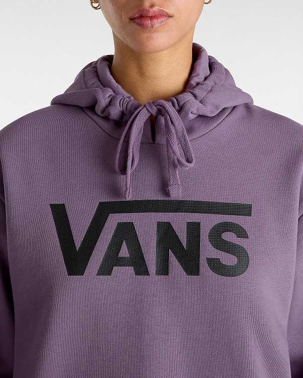 Purple Women Vans Classic V Boyfriend Fit Hoodie NZ | VN6975438