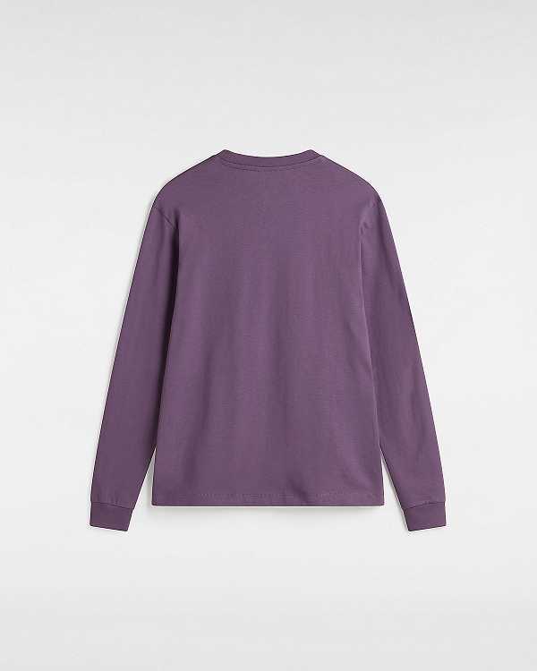 Purple Women Vans Flying V Classic Long Sleeve T Shirts NZ | VN8731940