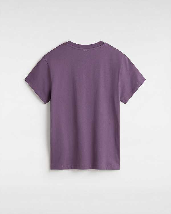 Purple Women Vans Flying V Crew T Shirts NZ | VN1508396