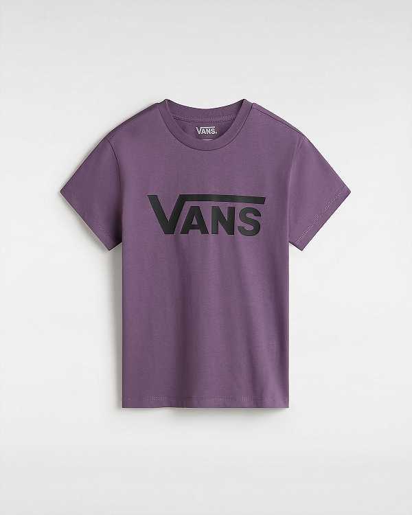 Purple Women Vans Flying V Crew T Shirts NZ | VN1508396