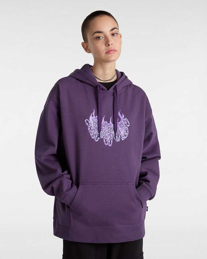 Purple Women Vans Hot Links Hoodie NZ | VN9183056