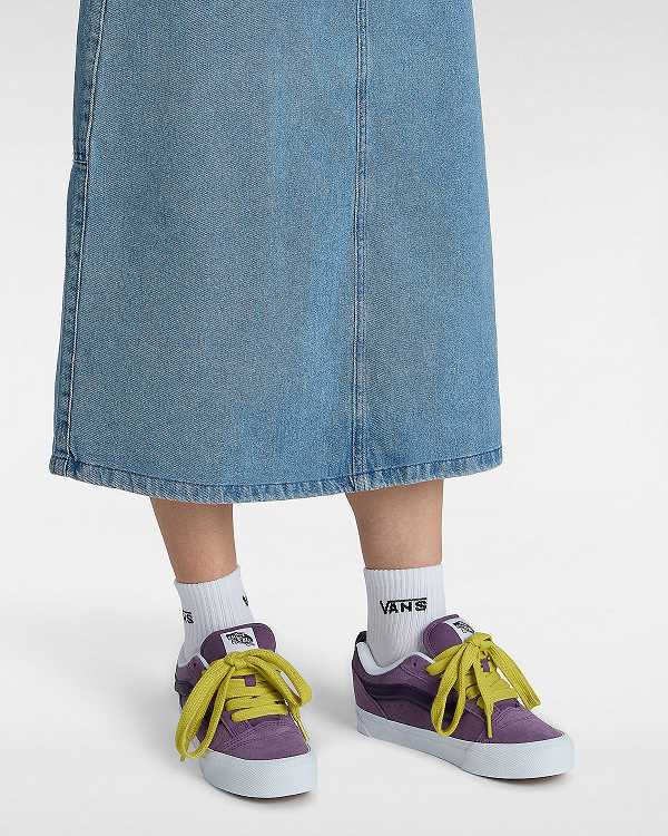 Purple Women Vans Knu Skool Sneakers NZ | VN1248976