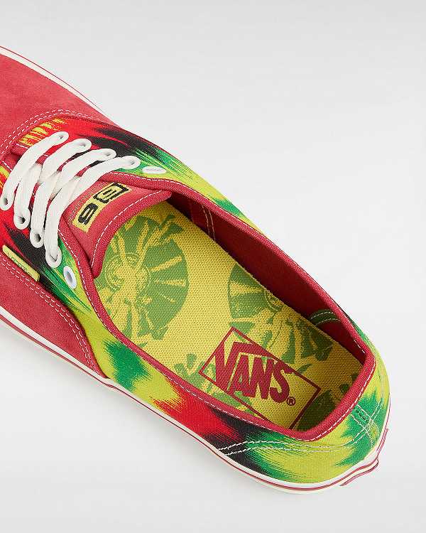 Red Men Vans Authentic Sneakers NZ | VN4705193