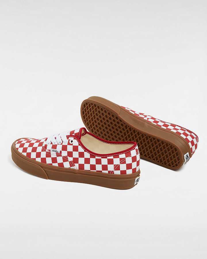 Red Men Vans Authentic Sneakers NZ | VN5902814