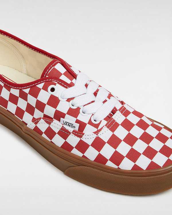 Red Men Vans Authentic Sneakers NZ | VN5902814