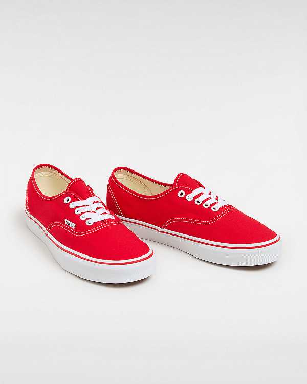 Red Men Vans Authentic Sneakers NZ | VN7054821