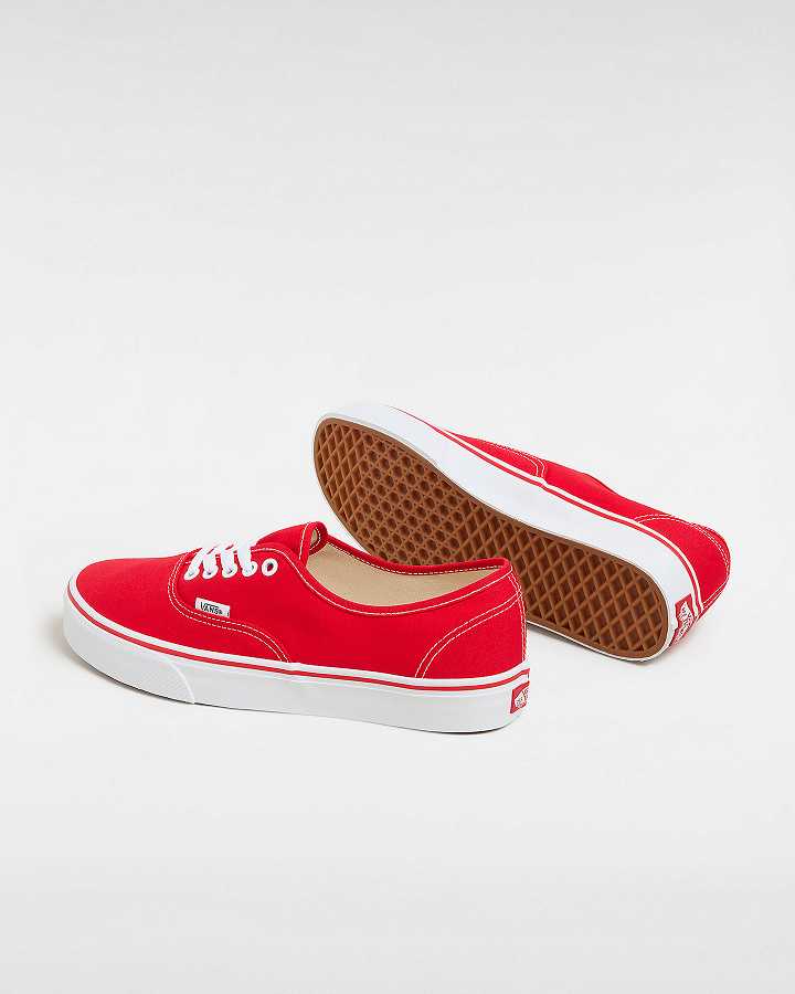 Red Men Vans Authentic Sneakers NZ | VN7054821