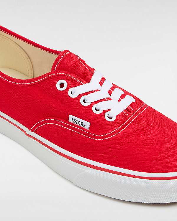 Red Men Vans Authentic Sneakers NZ | VN7054821