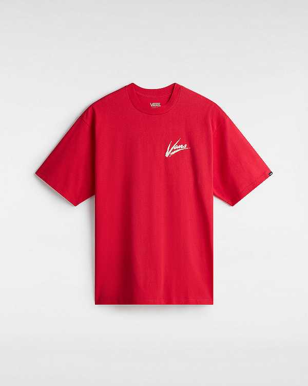 Red Men Vans Dettori Loose Fit T Shirts NZ | VN4716089