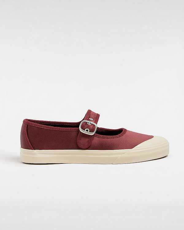 Red Men Vans Premium Lo Pro Satin Mary Janes NZ | VN7425610