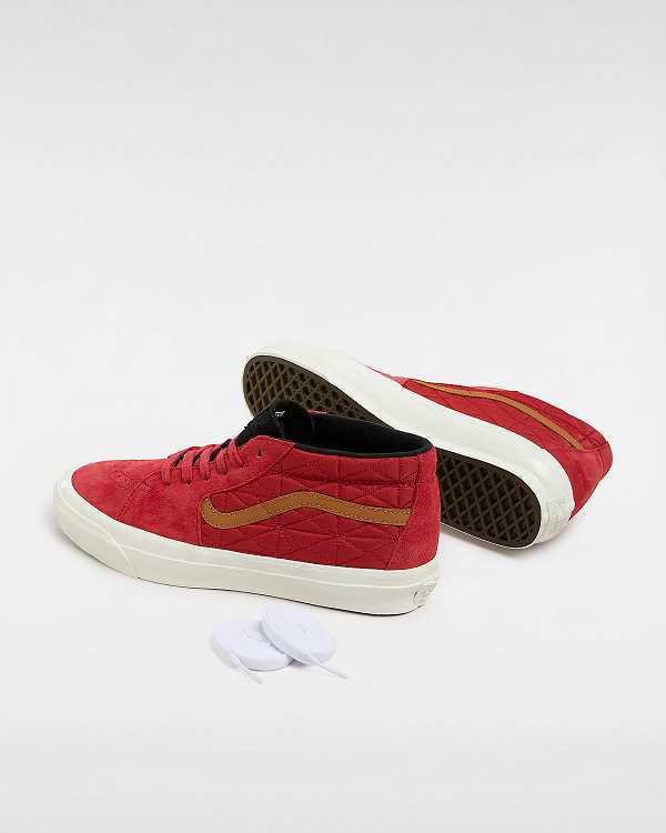 Red Men Vans Premium Sk8-Mid 83 Sneakers NZ | VN2679351