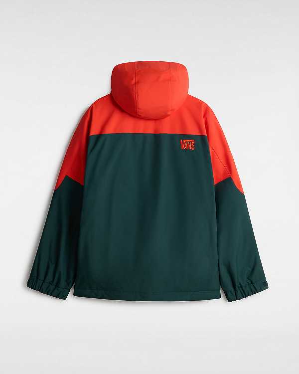 Red / Green Men Vans MTE Hellbound Snowboard Jacket NZ | VN6419027