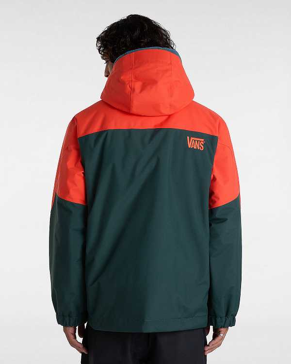 Red / Green Men Vans MTE Hellbound Snowboard Jacket NZ | VN6419027