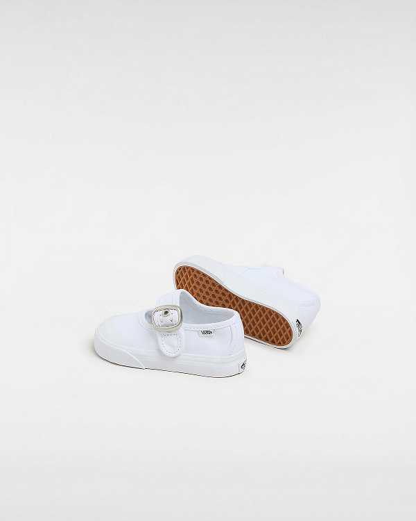 White Kids' Vans Glitter (1-4 Years) Mary Janes NZ | VN9726350