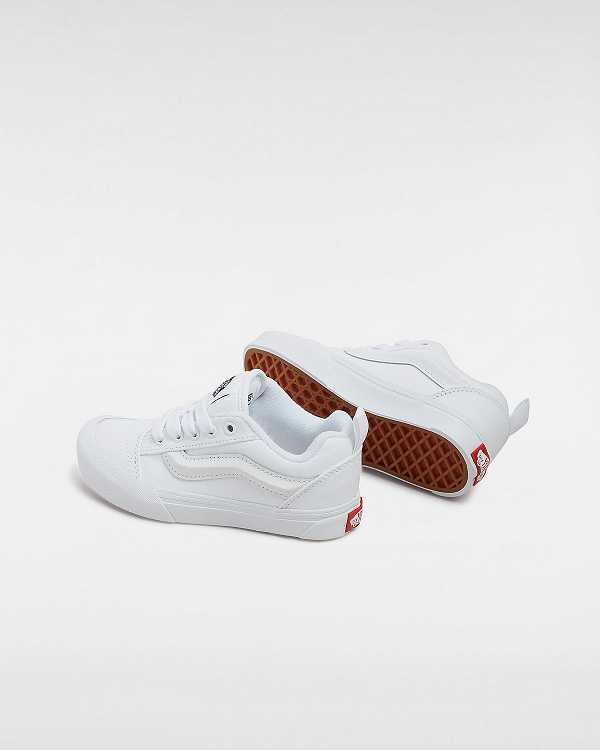 White Kids' Vans Knu Skool (4-8 Years) Sneakers NZ | VN1342697