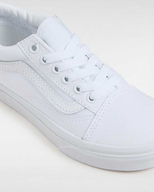 White Kids' Vans Old Skool (4-8 Years) Sneakers NZ | VN8579134