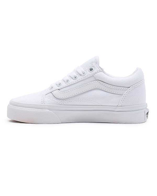 White Kids' Vans Old Skool (4-8 Years) Sneakers NZ | VN8579134