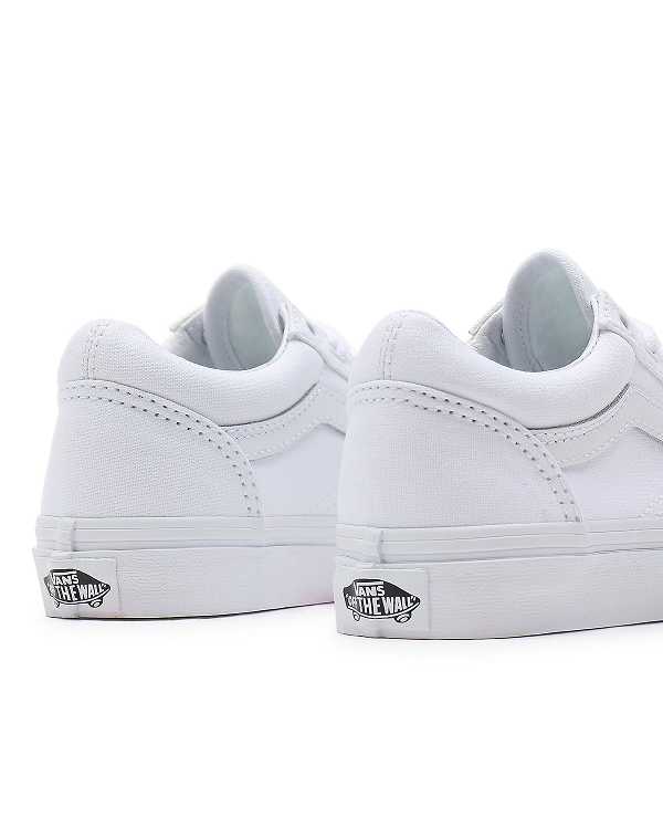 White Kids' Vans Old Skool (4-8 Years) Sneakers NZ | VN8579134