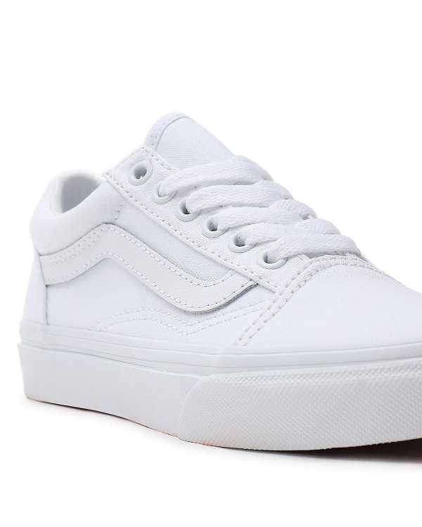 White Kids' Vans Old Skool (4-8 Years) Sneakers NZ | VN8579134