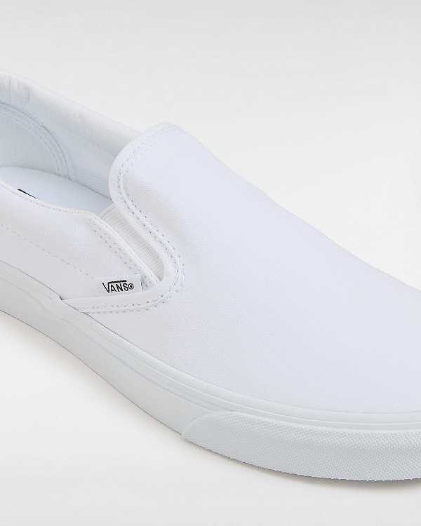 White Men Vans Classic Slip On Shoes NZ | VN8021537