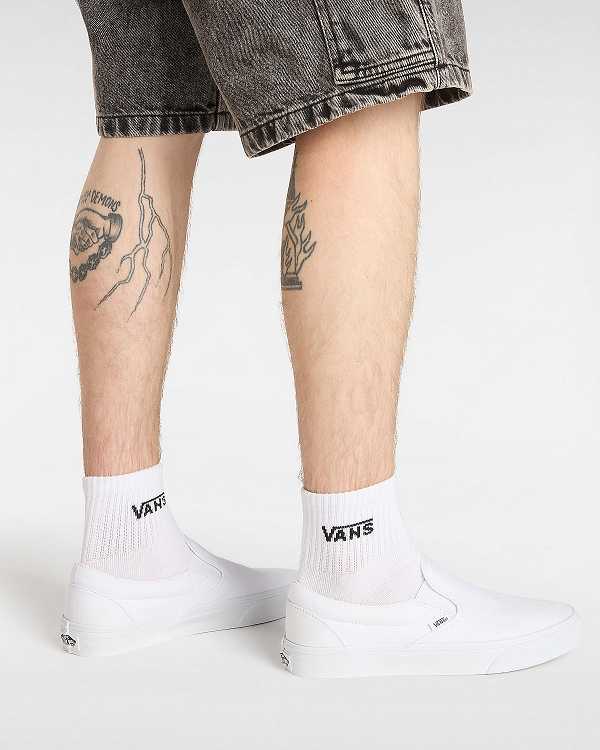 White Men Vans Classic Slip On Shoes NZ | VN8021537