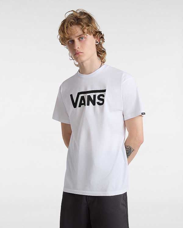 White Men Vans Classic T Shirts NZ | VN8350694