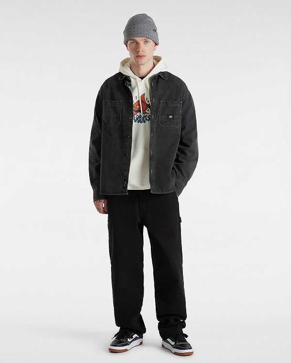 White Men Vans Fish loose Hoodie NZ | VN8290465