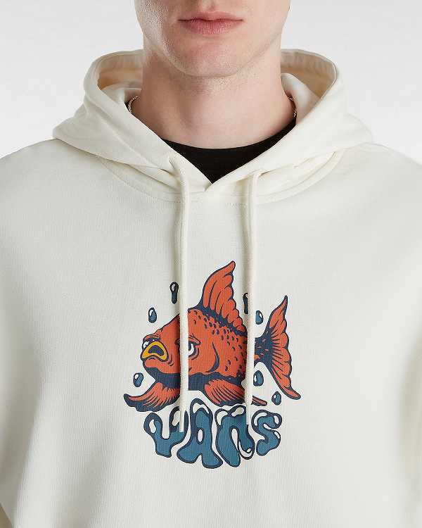 White Men Vans Fish loose Hoodie NZ | VN8290465