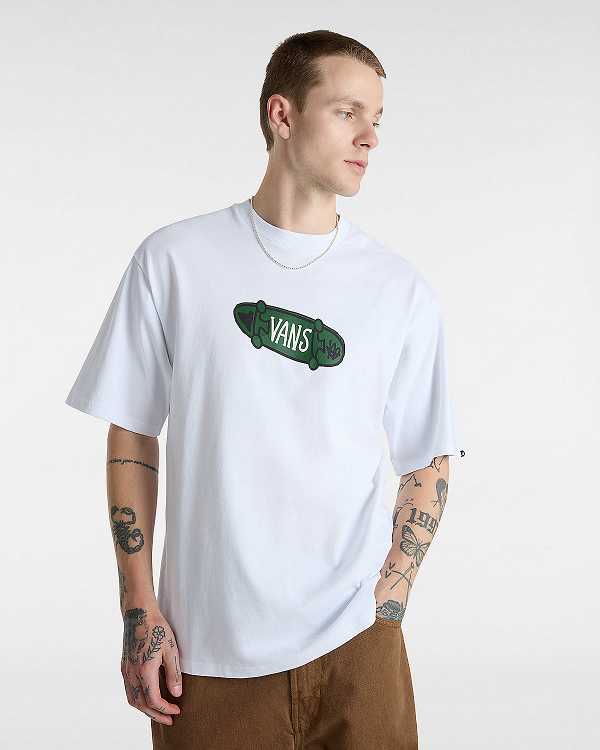 White Men Vans Flipside Loose T Shirts NZ | VN8762941