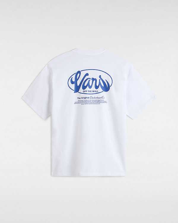 White Men Vans Global Line T Shirts NZ | VN2147958