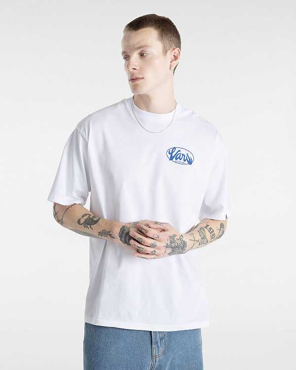 White Men Vans Global Line T Shirts NZ | VN2147958