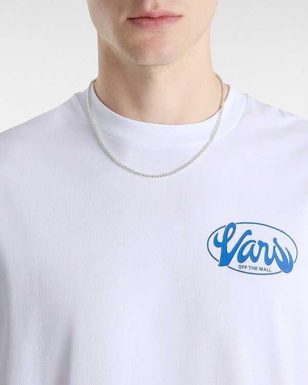 White Men Vans Global Line T Shirts NZ | VN2147958