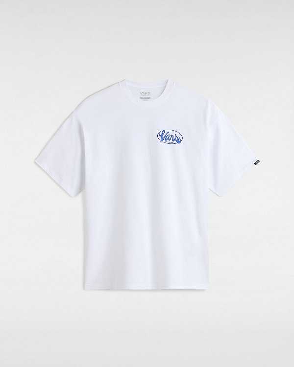 White Men Vans Global Line T Shirts NZ | VN2147958