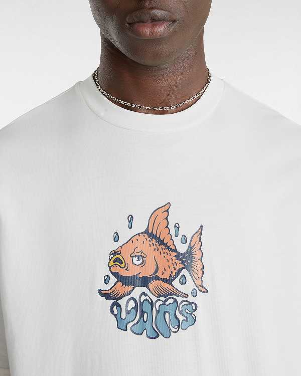 White Men Vans Goldfish T Shirts NZ | VN2419637