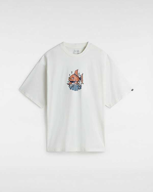 White Men Vans Goldfish T Shirts NZ | VN2419637